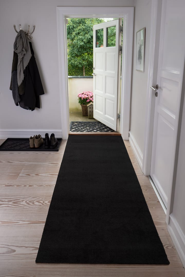 Unicolor gangloper, Black, 90x200 cm tica copenhagen