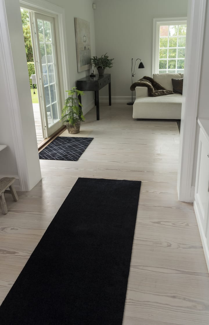 Unicolor gangloper, Black, 90x200 cm tica copenhagen