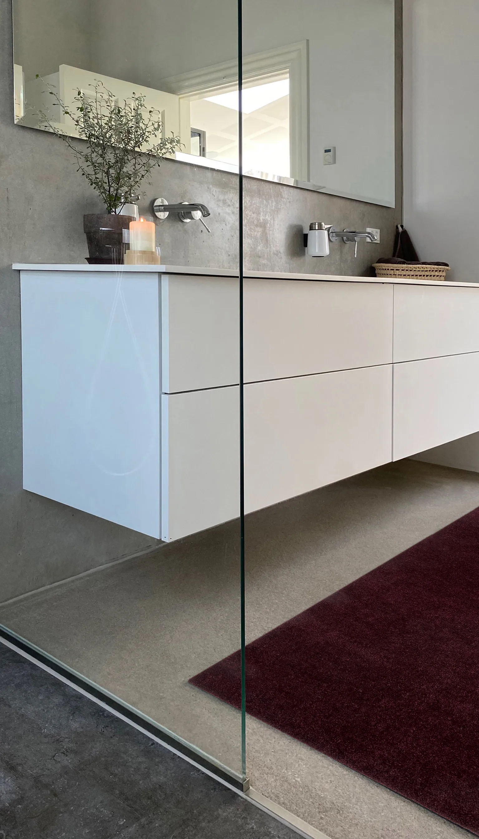 Unicolor gangloper, Bordeaux, 67x120 cm tica copenhagen