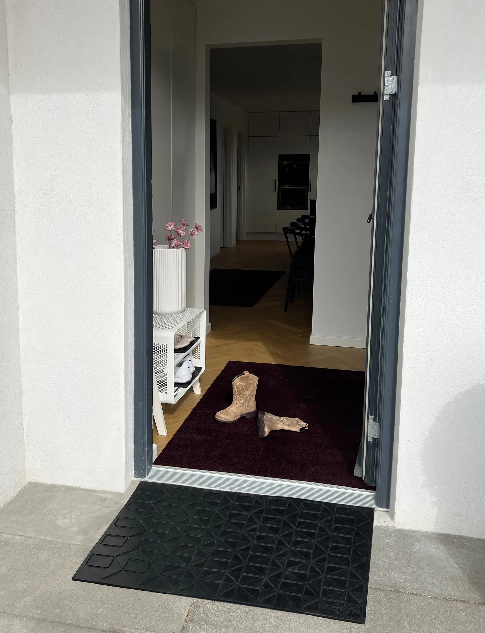 Unicolor gangloper, Bordeaux, 90x130 cm tica copenhagen