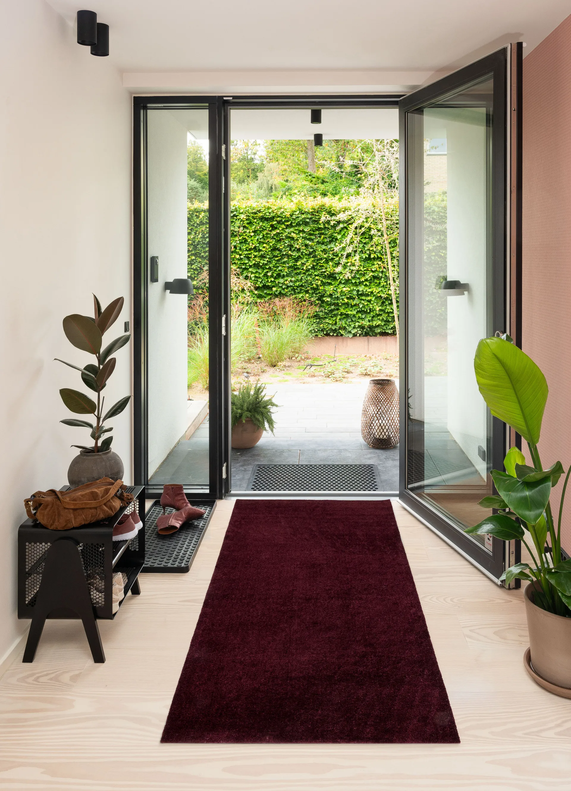 Unicolor gangloper, Bordeaux, 90x200 cm tica copenhagen