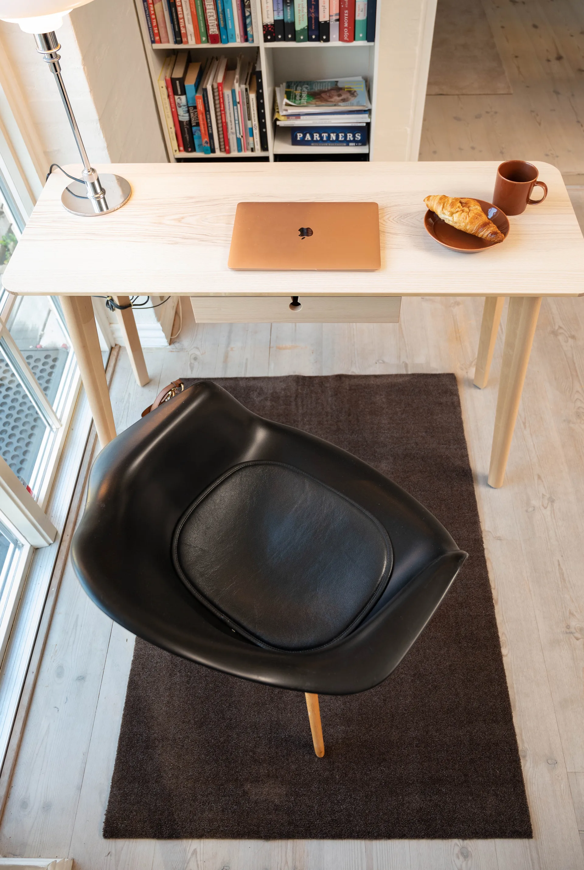 Unicolor gangloper, Brown, 90x130 cm tica copenhagen