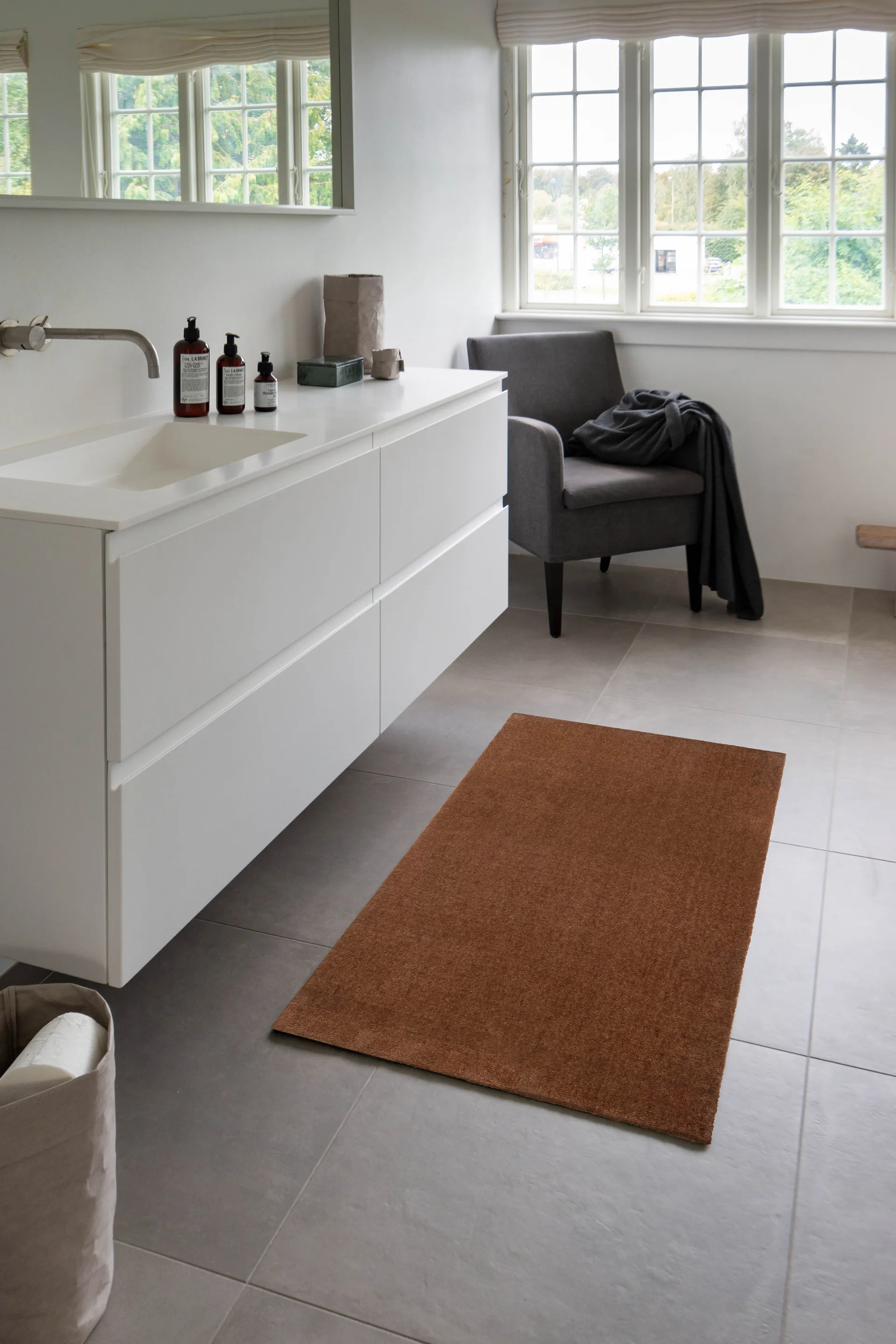 Unicolor gangloper, Cognac, 67x120 cm tica copenhagen