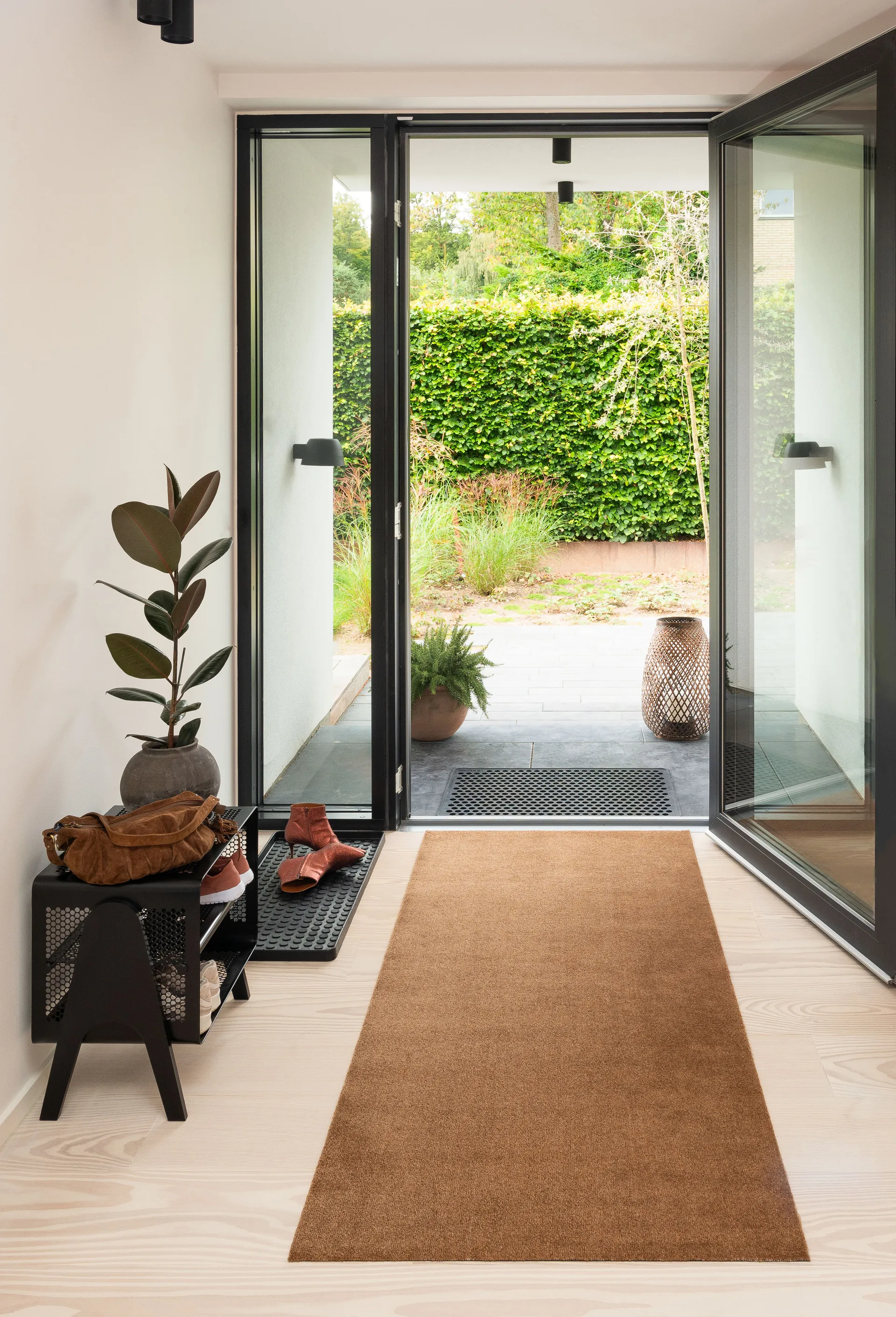 Unicolor gangloper, Cognac, 90x200 cm tica copenhagen