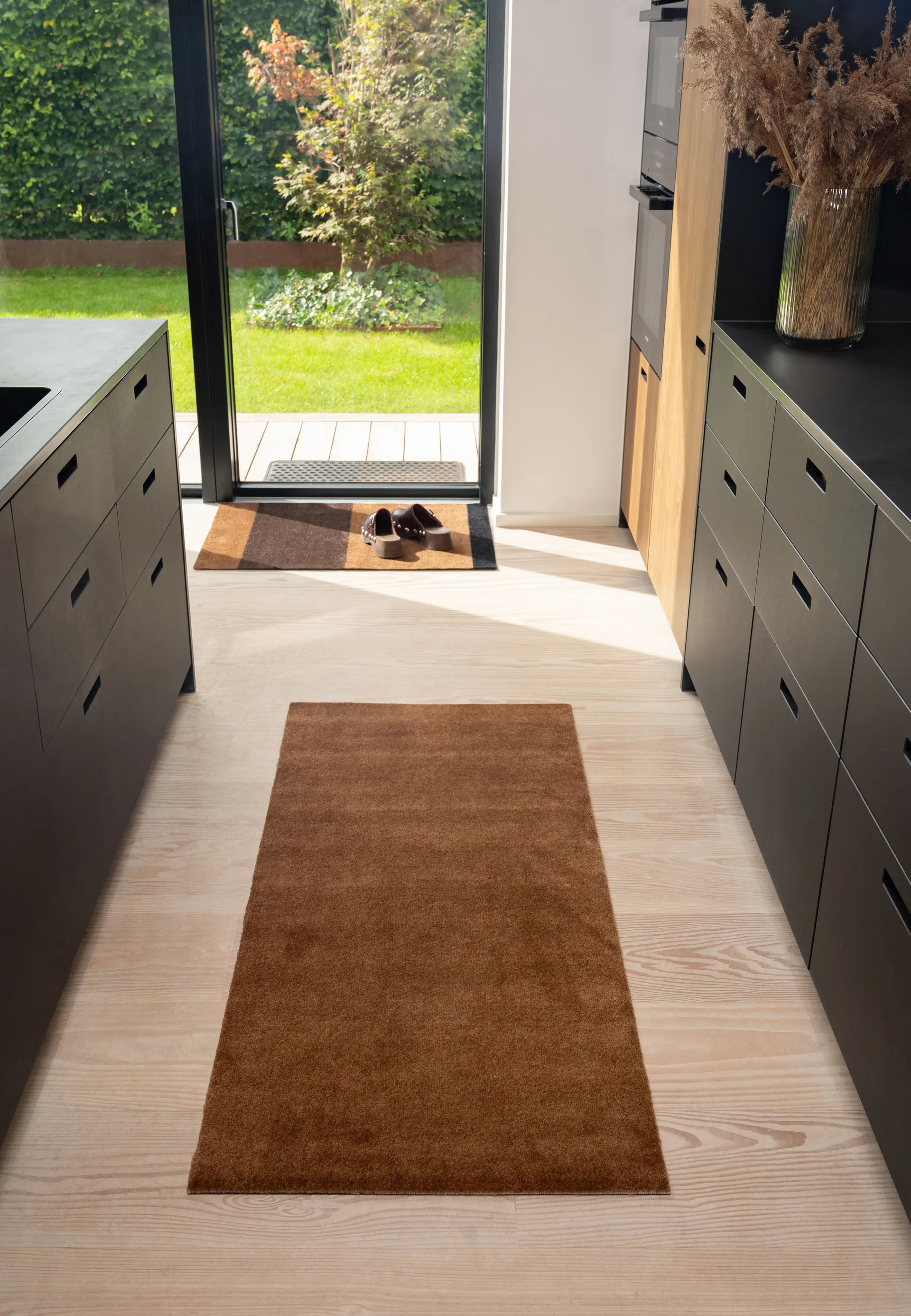 Unicolor gangloper, Cognac, 90x200 cm tica copenhagen