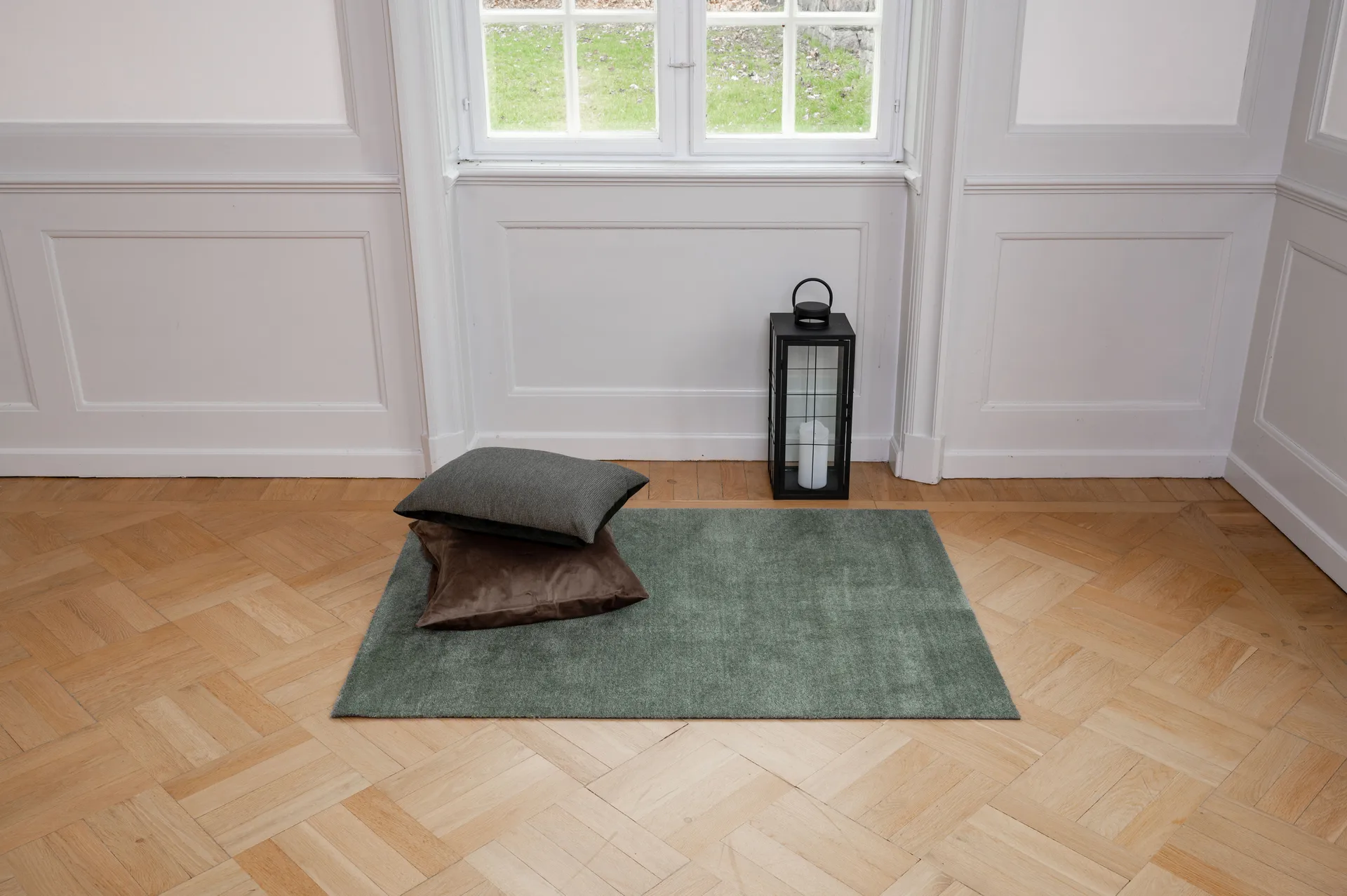 Unicolor gangloper, Dusty green, 90x130 cm tica copenhagen