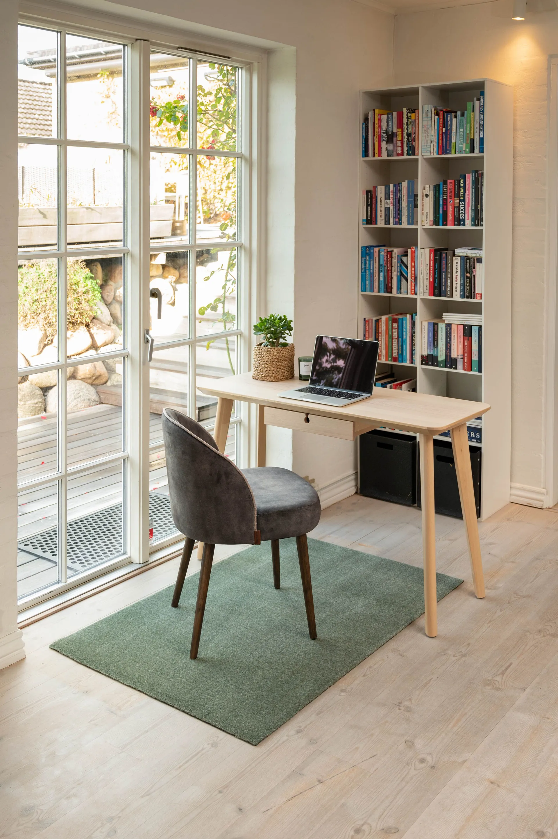 Unicolor gangloper, Dusty green, 90x130 cm tica copenhagen