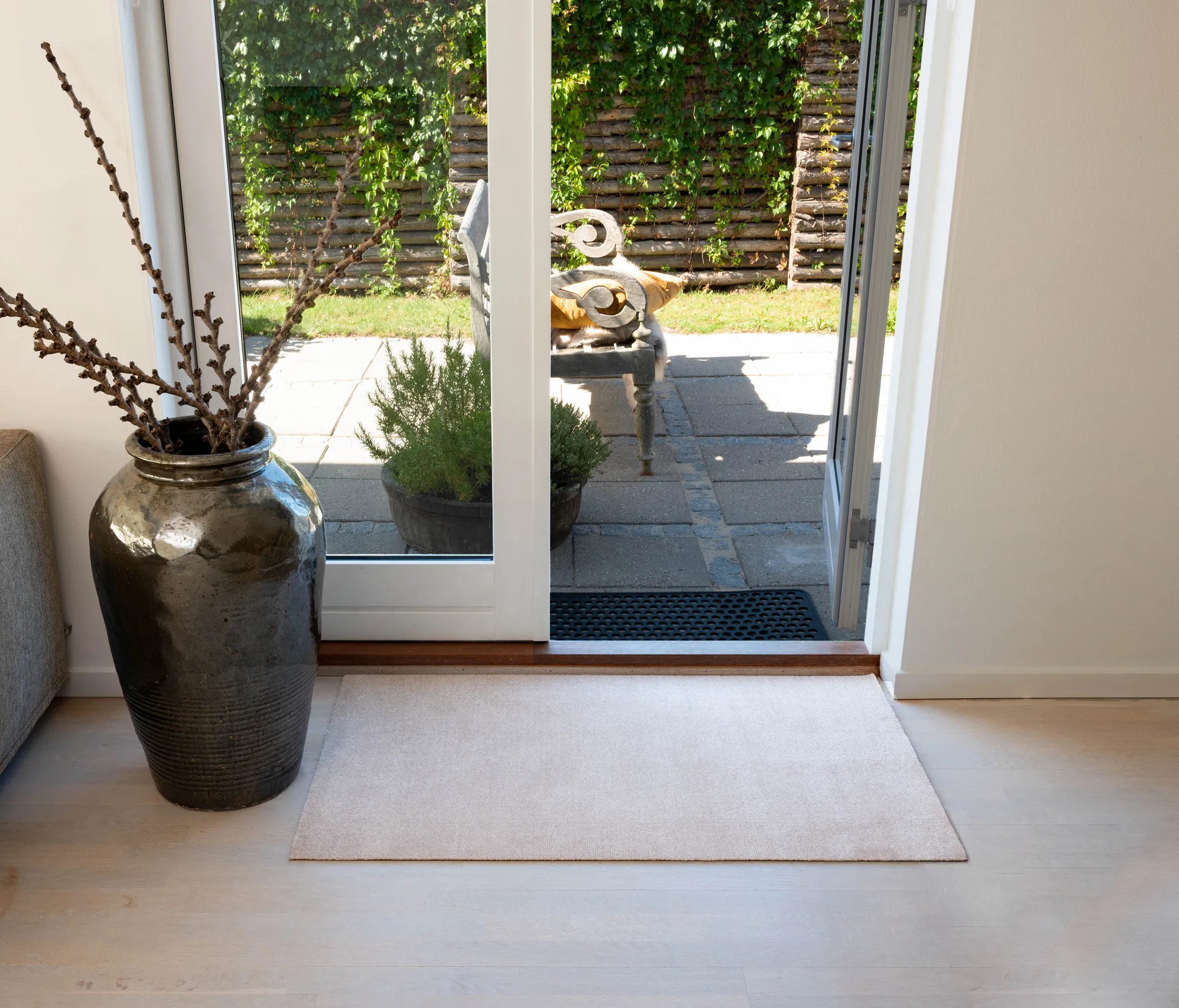 Unicolor gangloper, Ivory, 67x120 cm tica copenhagen