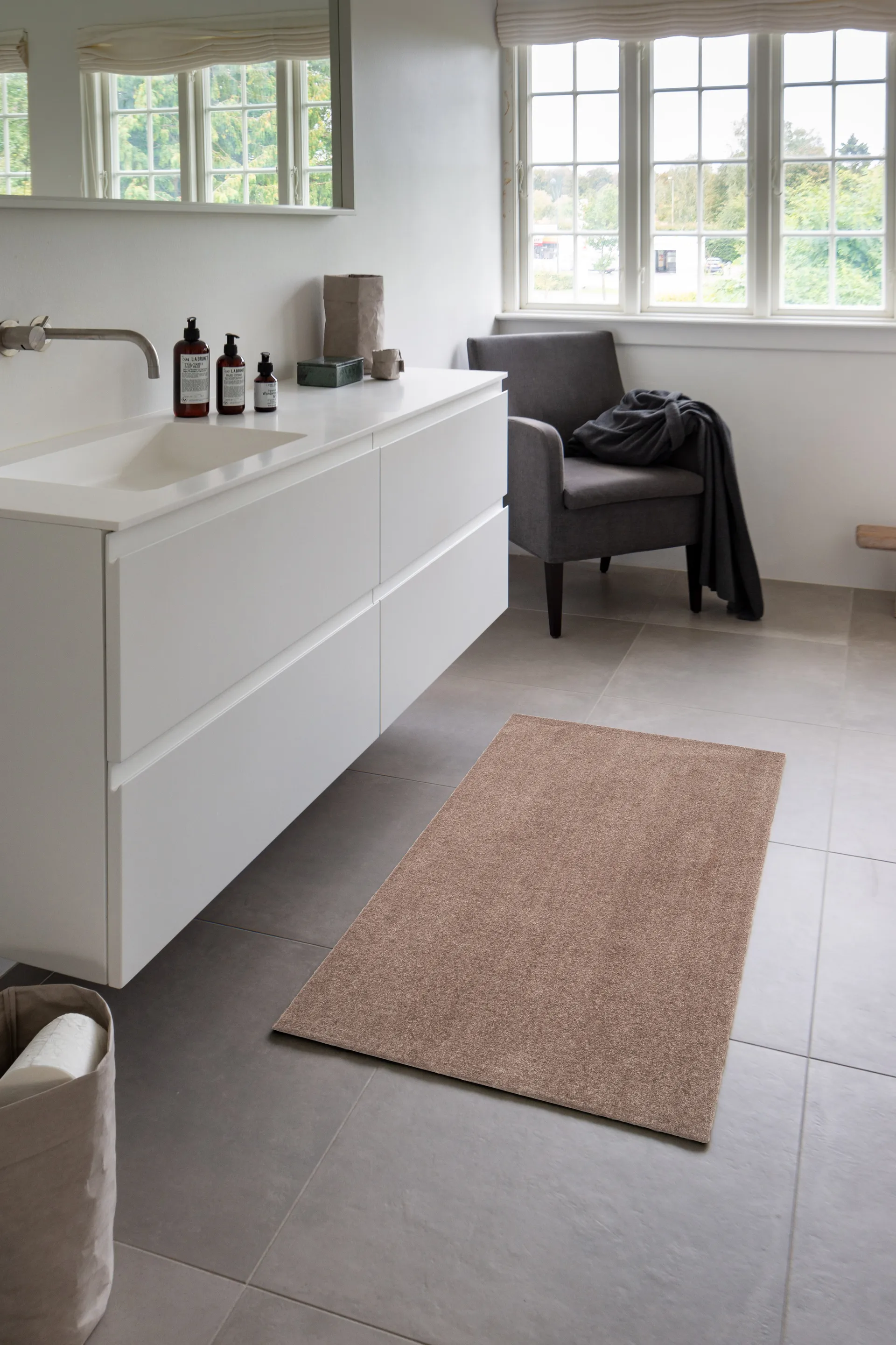 Unicolor gangloper, Sand, 67x120 cm tica copenhagen