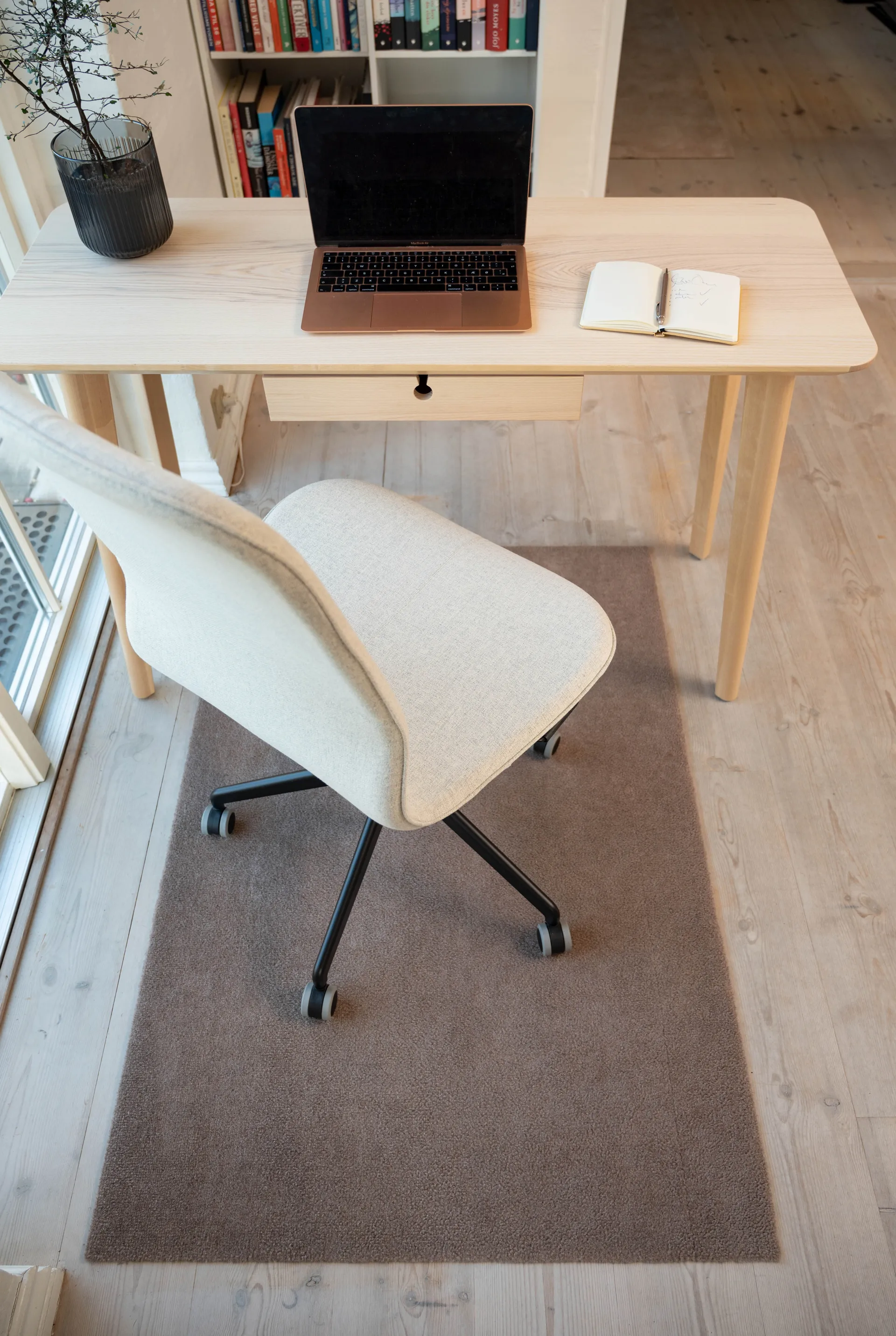 Unicolor gangloper, Sand, 90x130 cm tica copenhagen