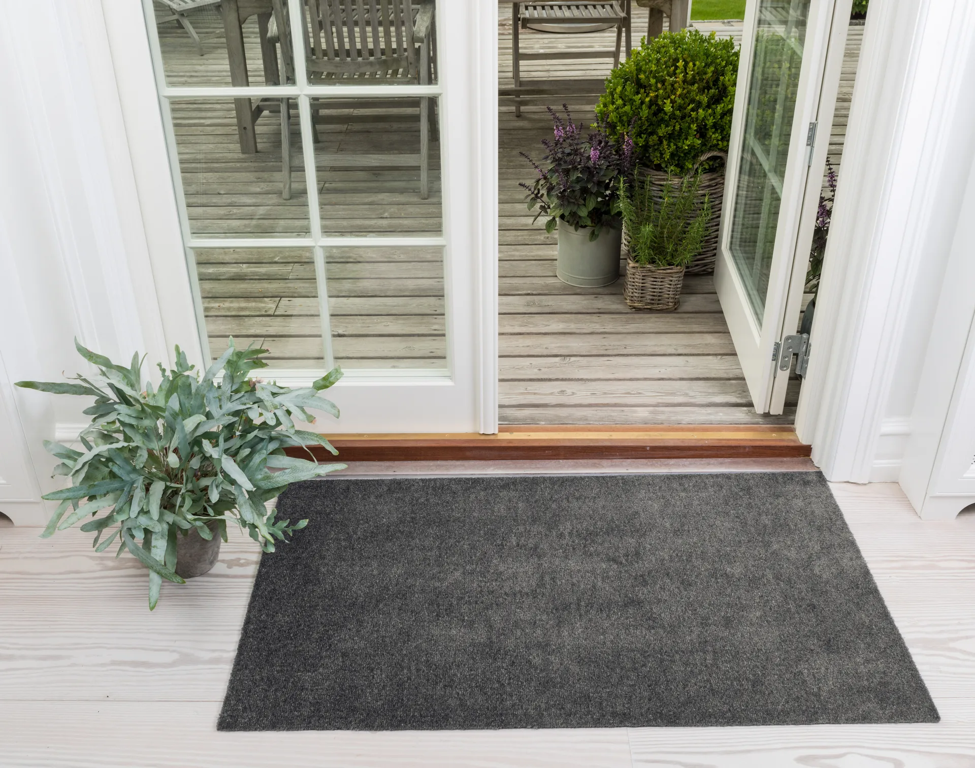 Unicolor gangloper, Steelgrey, 67x120 cm tica copenhagen