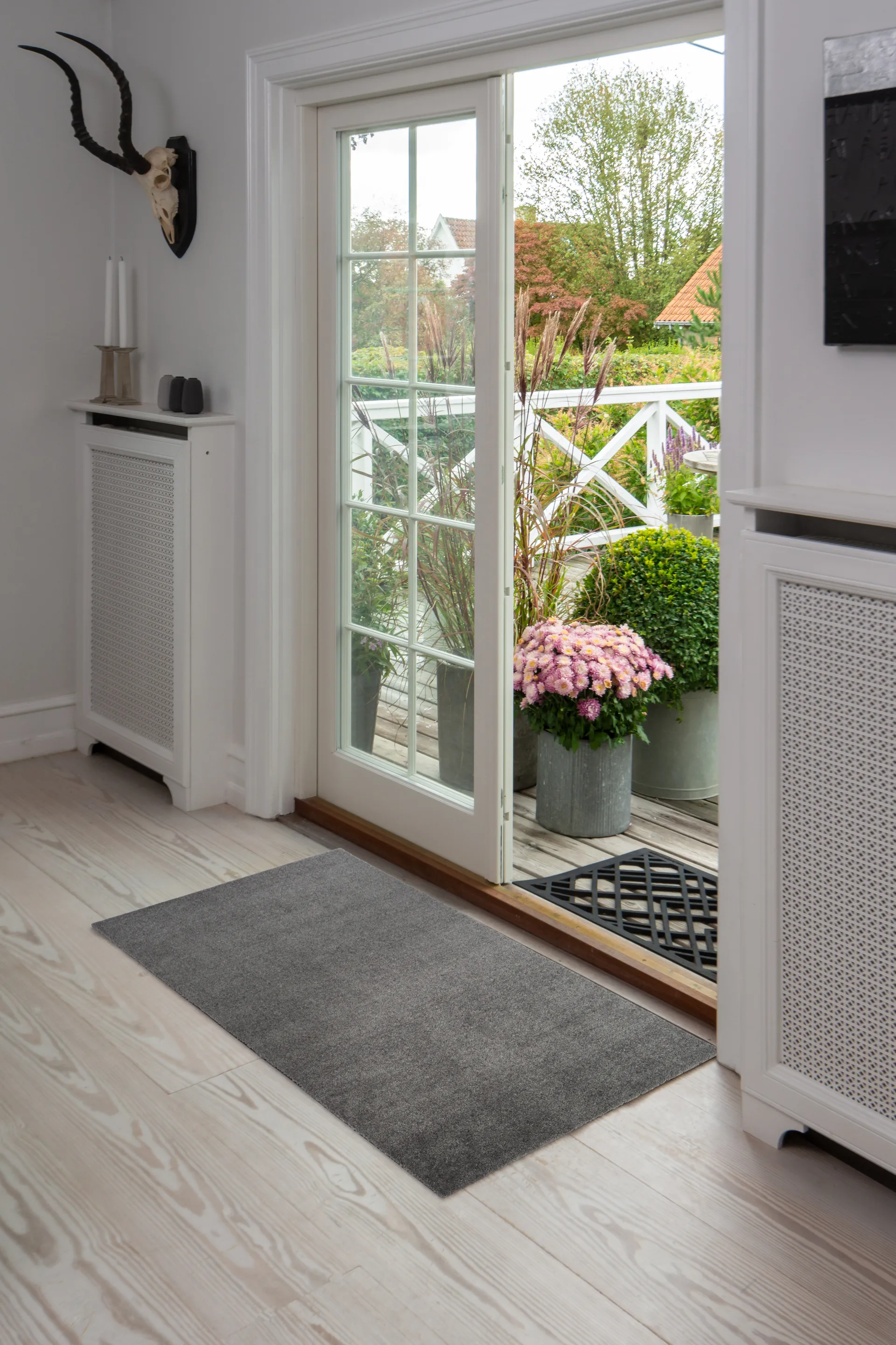 Unicolor gangloper, Steelgrey, 67x120 cm tica copenhagen