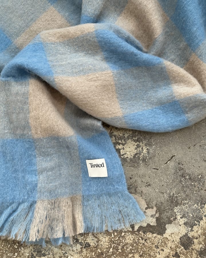 Ahlblom wollen plaid 130x170 cm, Beige-blue Tinted