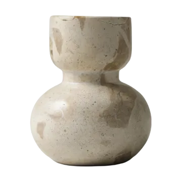 Asker kandelaar 10 cm - Beige - Tinted