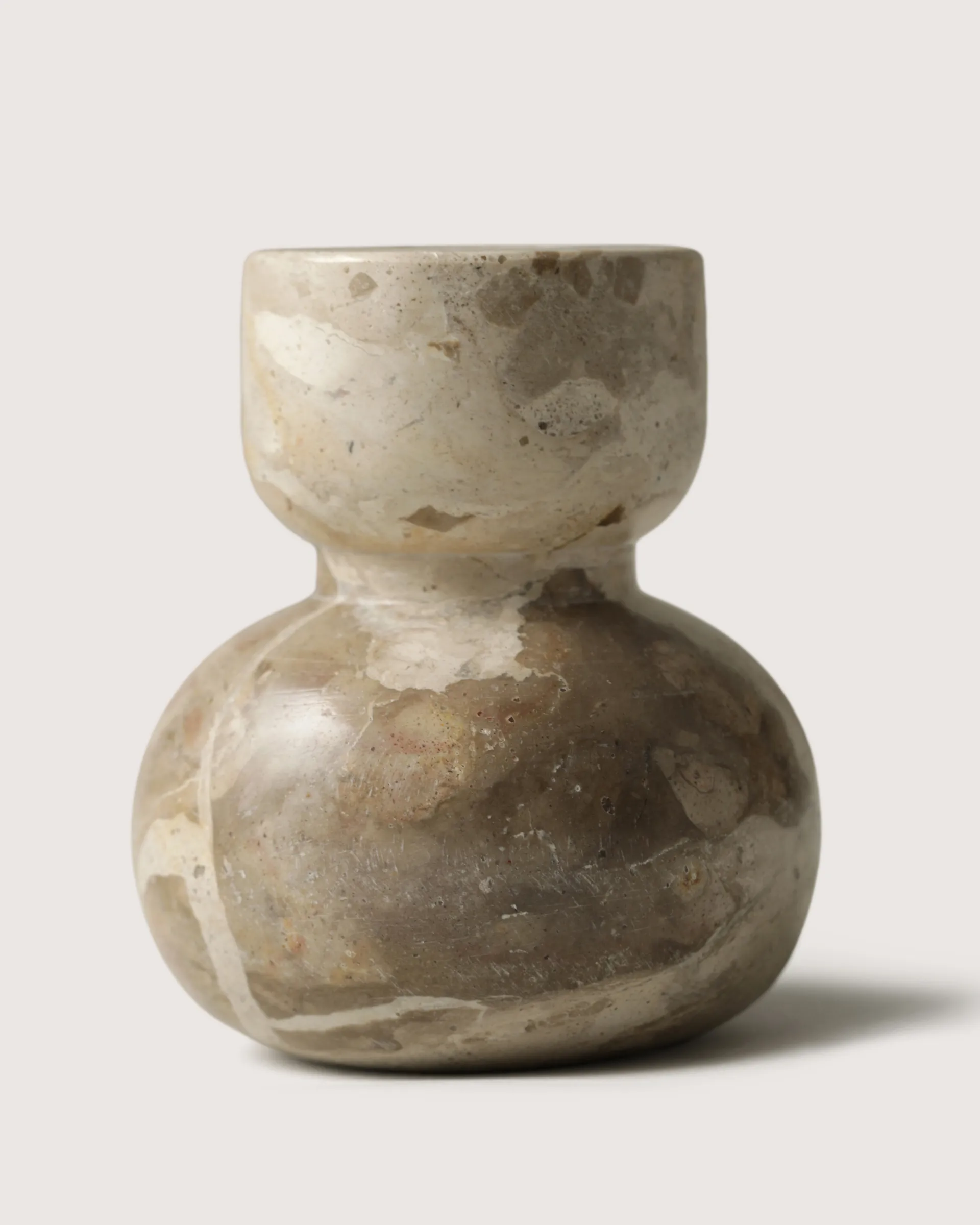 Asker kandelaar 10 cm, Beige Tinted