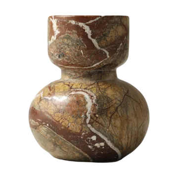 Asker kandelaar 10 cm - Red - Tinted