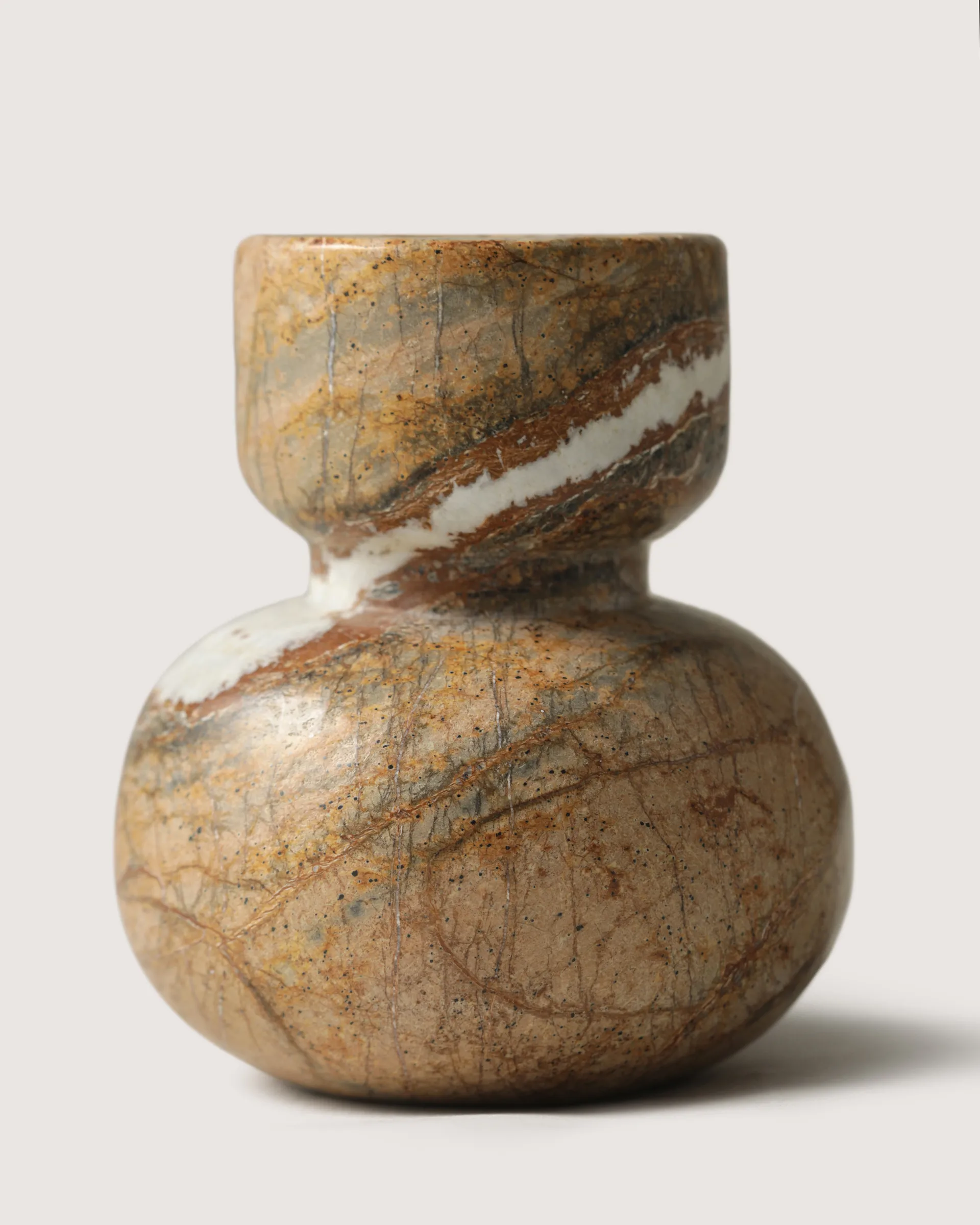 Asker kandelaar 10 cm, Red Tinted