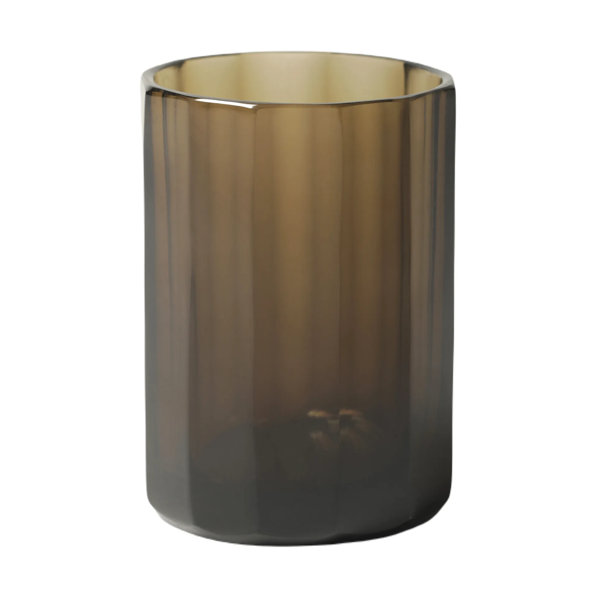 Aspelin lantaarn Ø8x11 cm, Brown Tinted