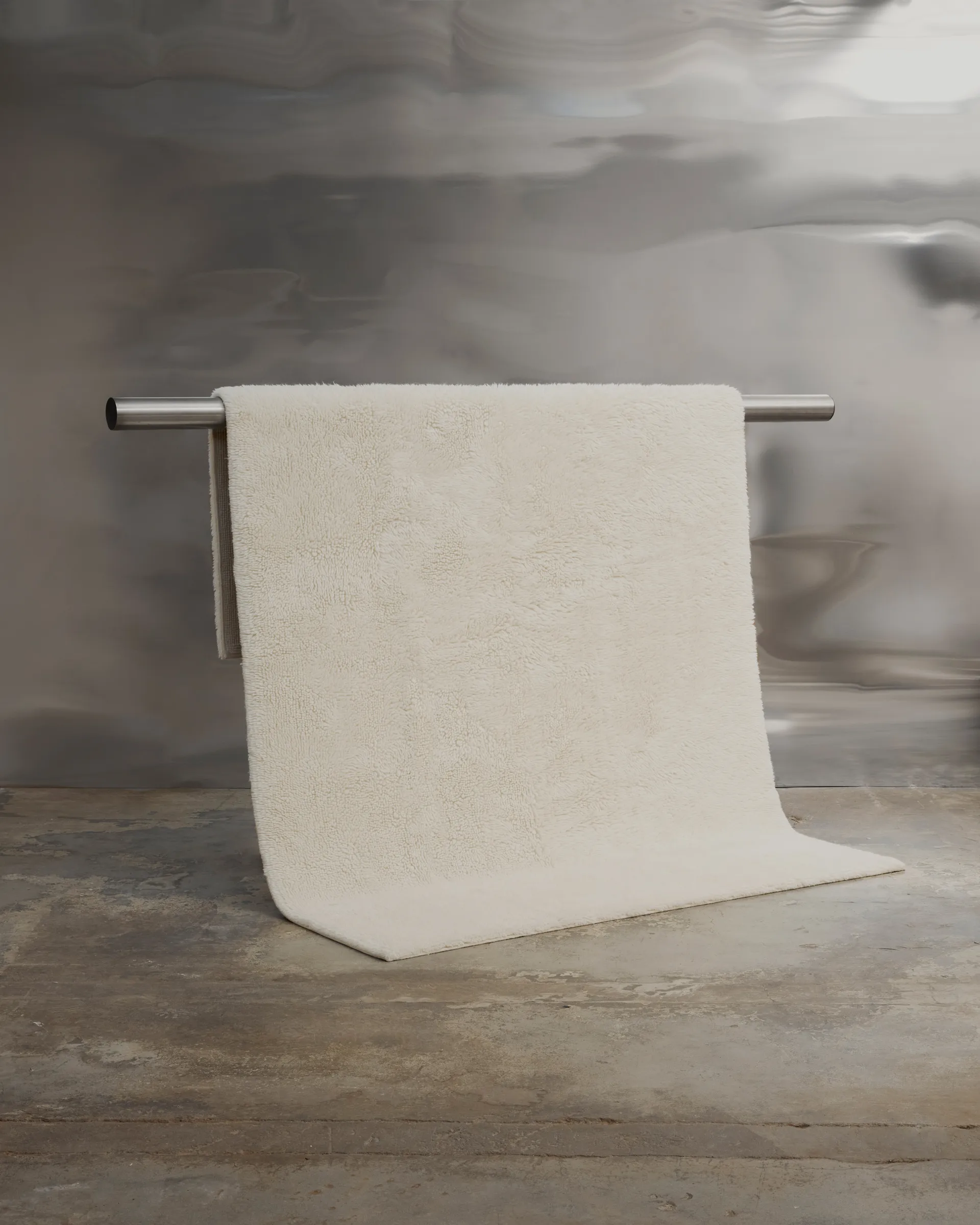 Bergius wollen vloerkleed 170x240 cm, Offwhite Tinted