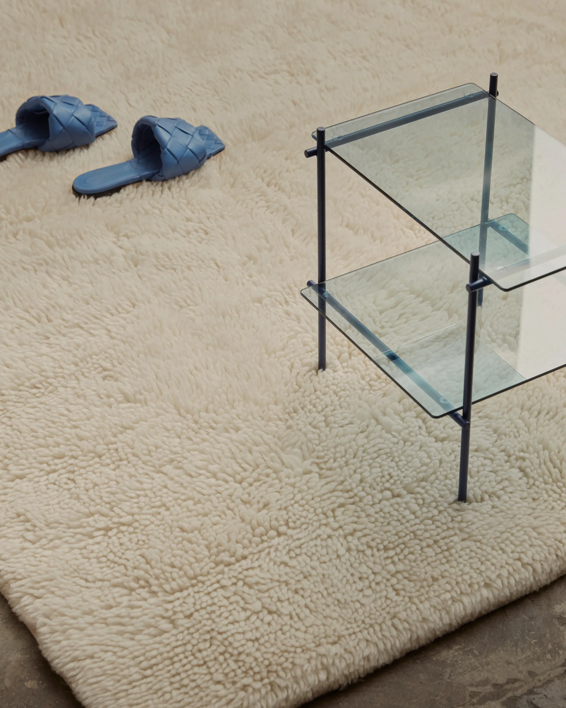 Bergius wollen vloerkleed 250x350 cm, Offwhite Tinted