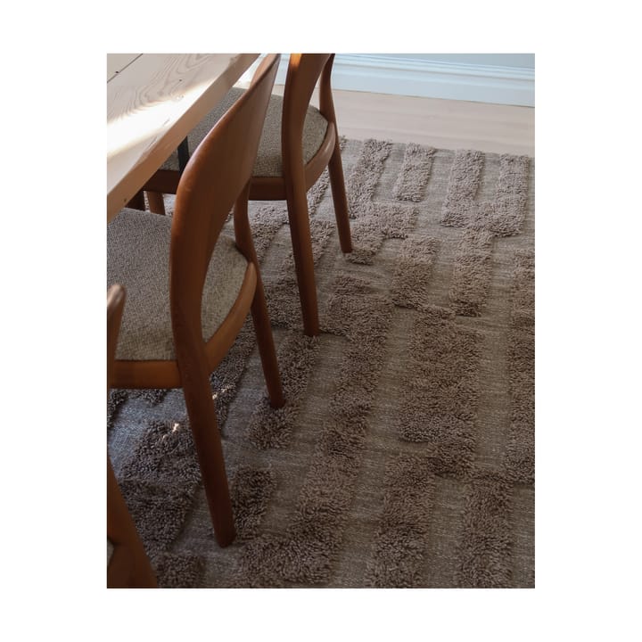 Bielke wollen vloerkleed 200x300 cm, Dark beige Tinted