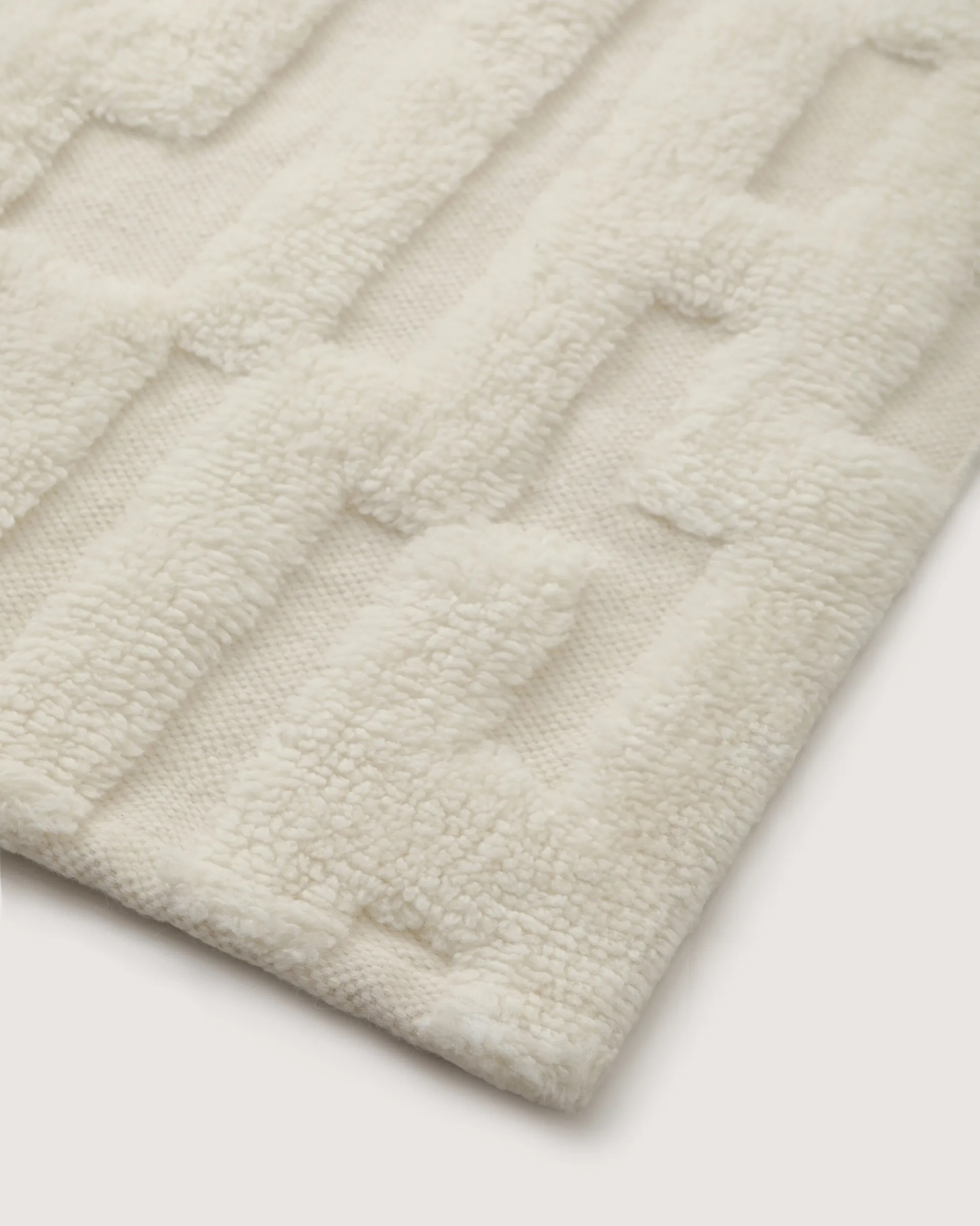 Bielke wollen vloerkleed 240x350 cm, Offwhite Tinted