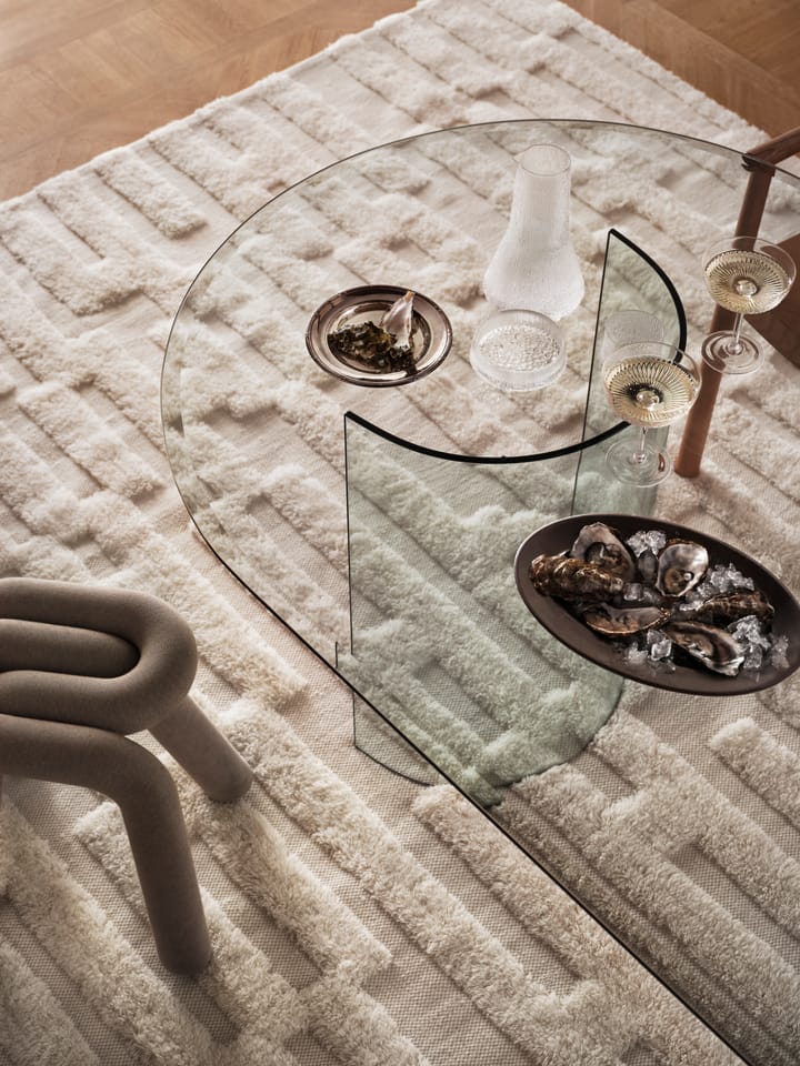 Bielke wollen vloerkleed 240x350 cm, Offwhite Tinted