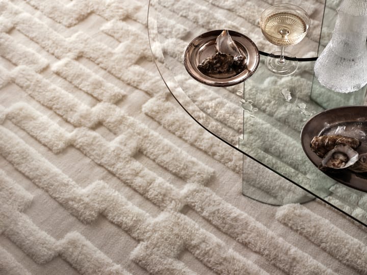 Bielke wollen vloerkleed 240x350 cm, Offwhite Tinted