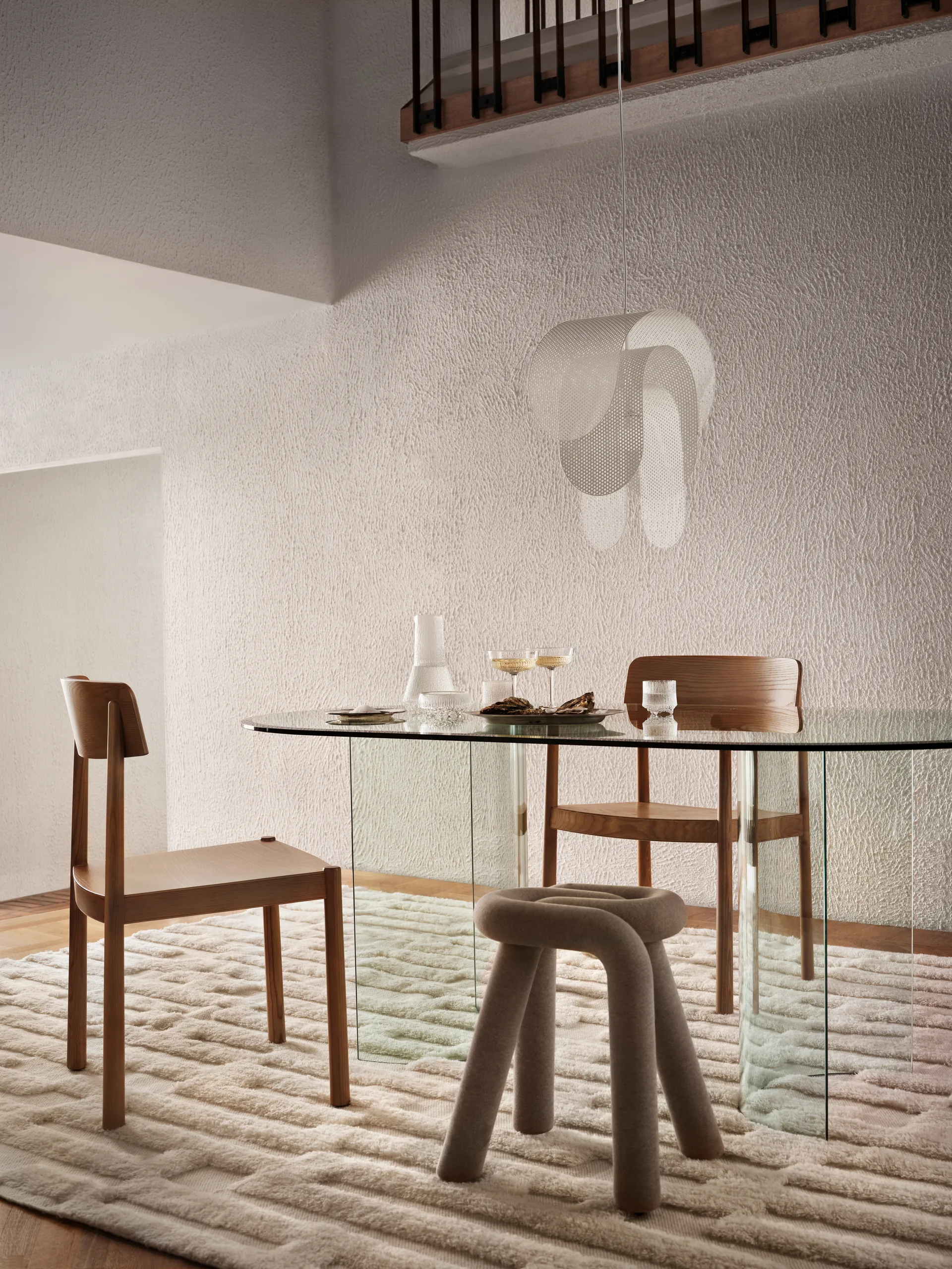 Bielke wollen vloerkleed 240x350 cm, Offwhite Tinted