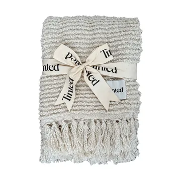 Janzen bouclé deken - Solid off white-natural, 130x170 cm - Tinted