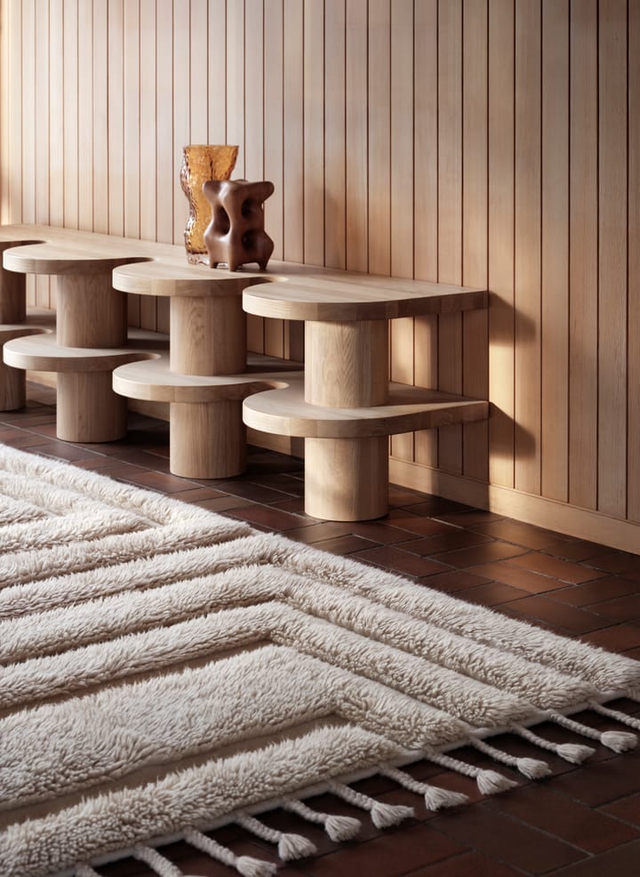 Kask wollen vloerkleed 300x400 cm, Beige Tinted