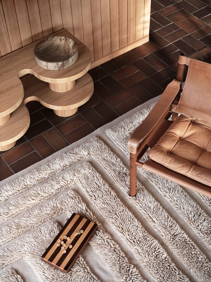 Kask wollen vloerkleed 300x400 cm, Beige Tinted
