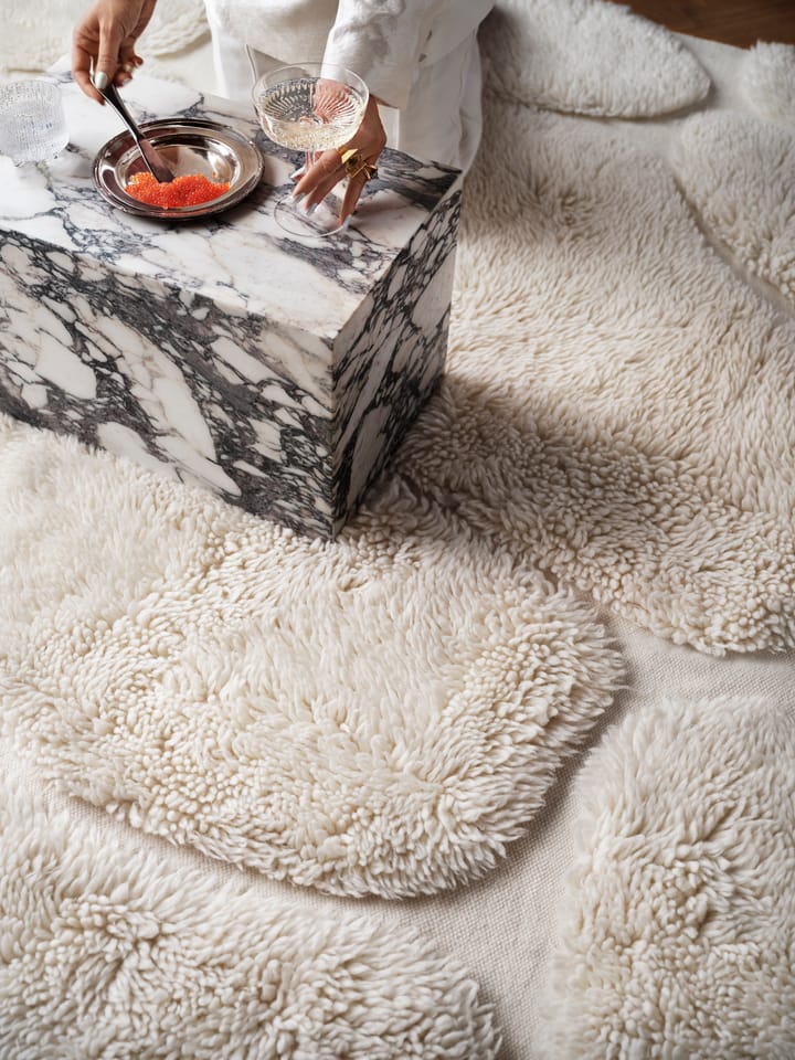 Kullin wollen vloerkleed 250x350 cm, Offwhite Tinted
