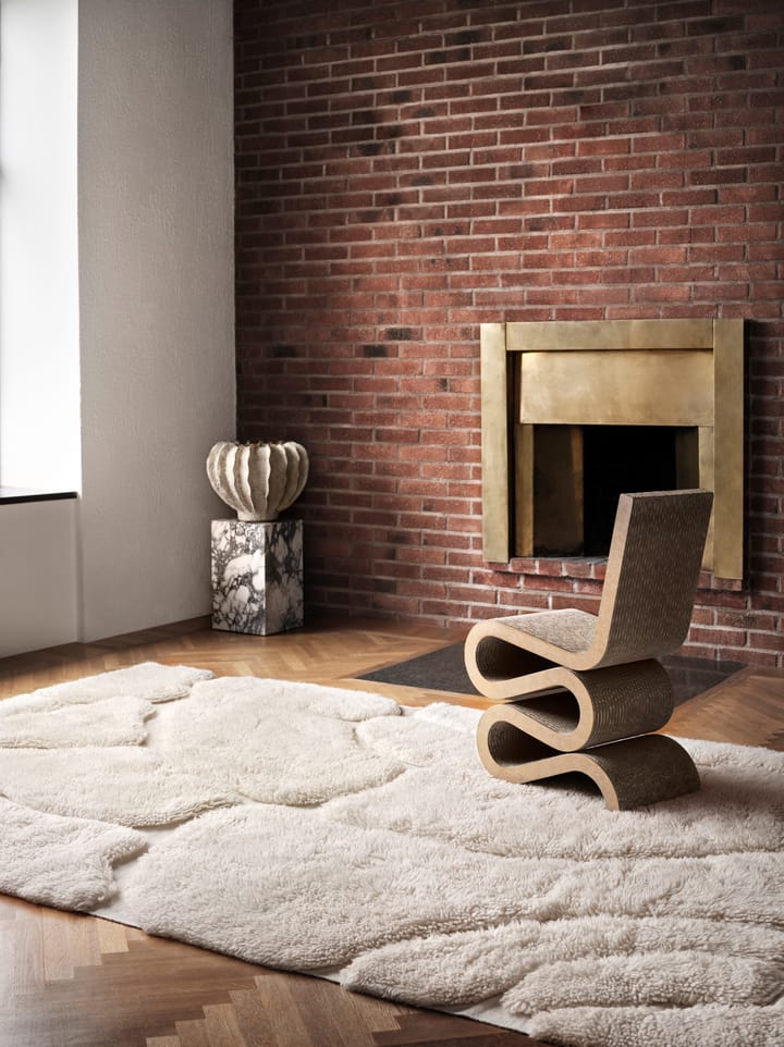 Kullin wollen vloerkleed 250x350 cm, Offwhite Tinted
