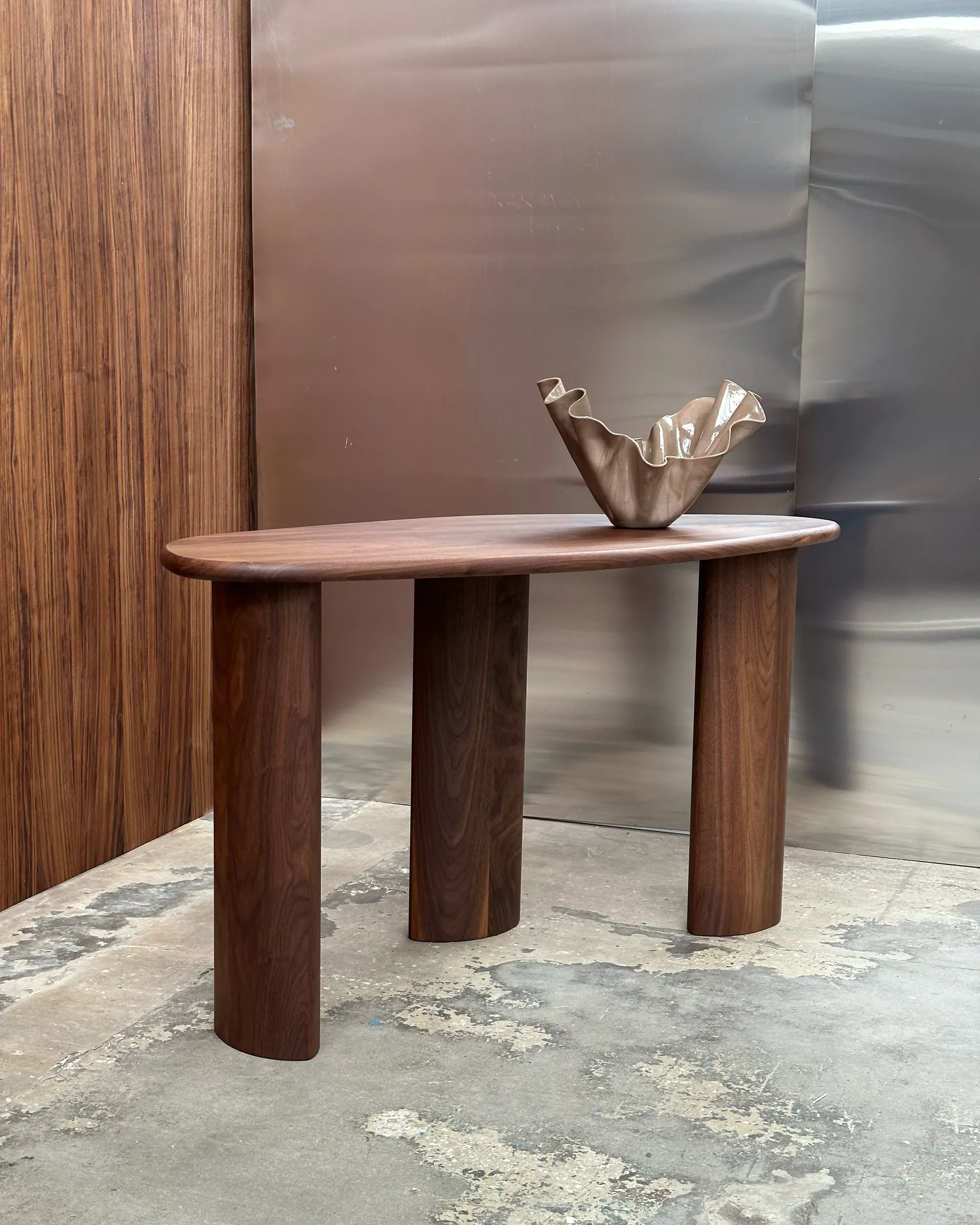 Lowe consoletafel, Valnöt dark brown Tinted