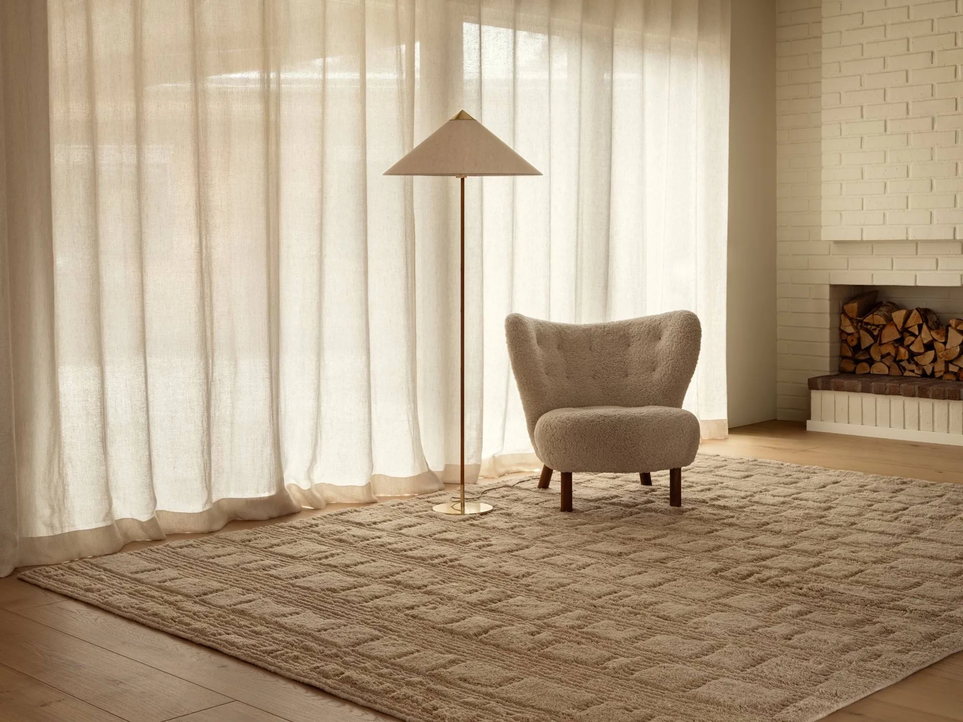 Lydahl wolmat, Beige, 200x300 cm Tinted