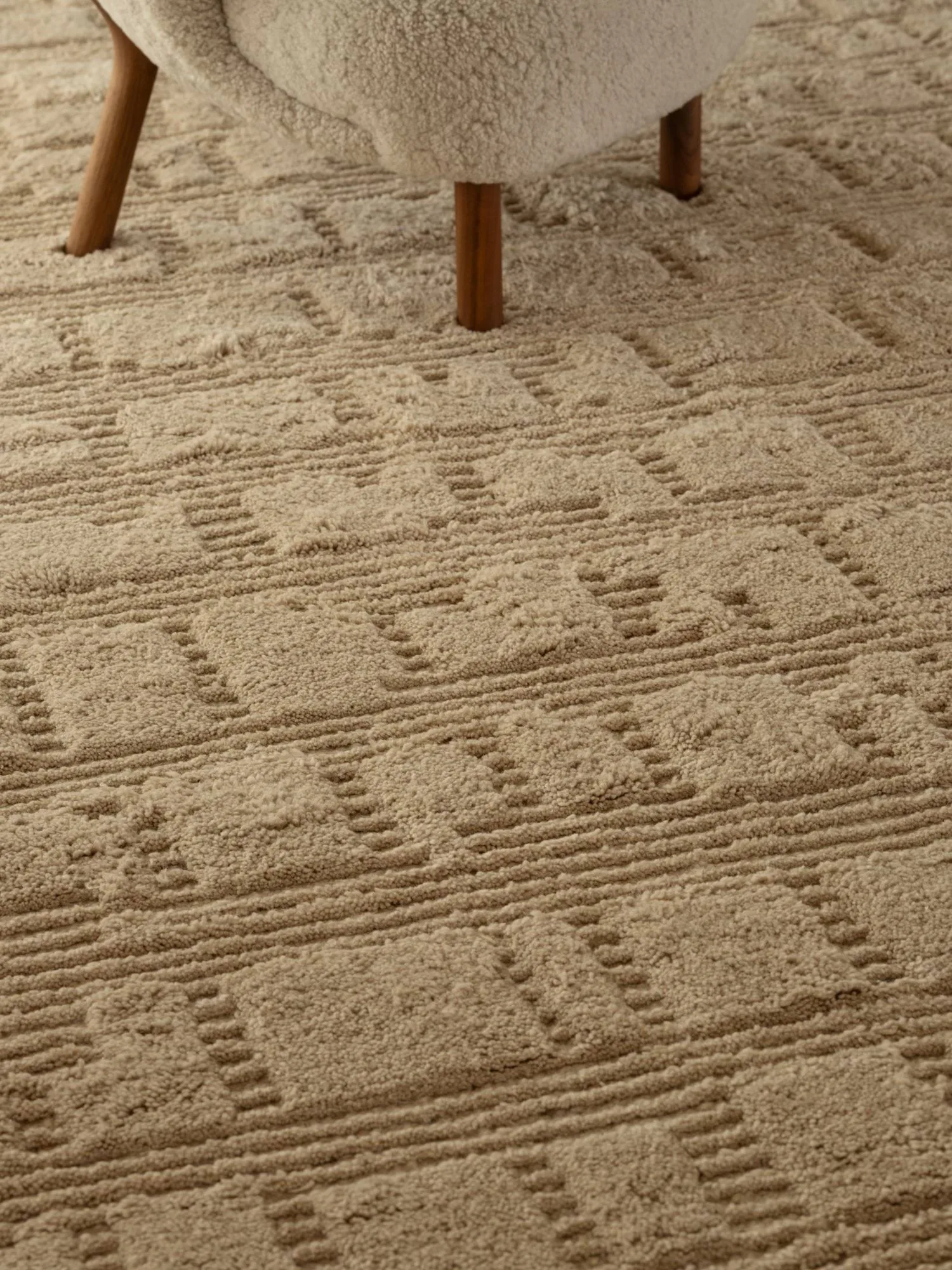 Lydahl wolmat, Beige, 250x350 cm Tinted
