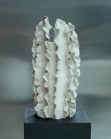 Melera vaas - Beige, 33x16 cm - Tinted