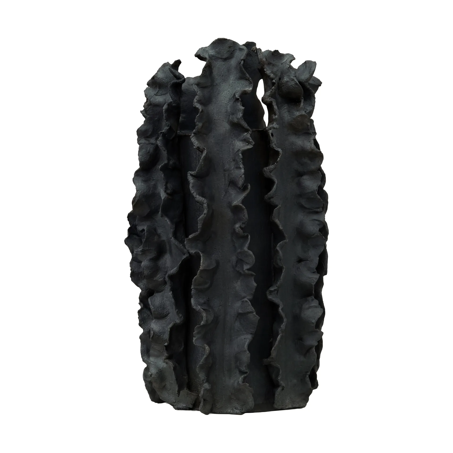 Melera vaas, Black, 33x16 cm Tinted