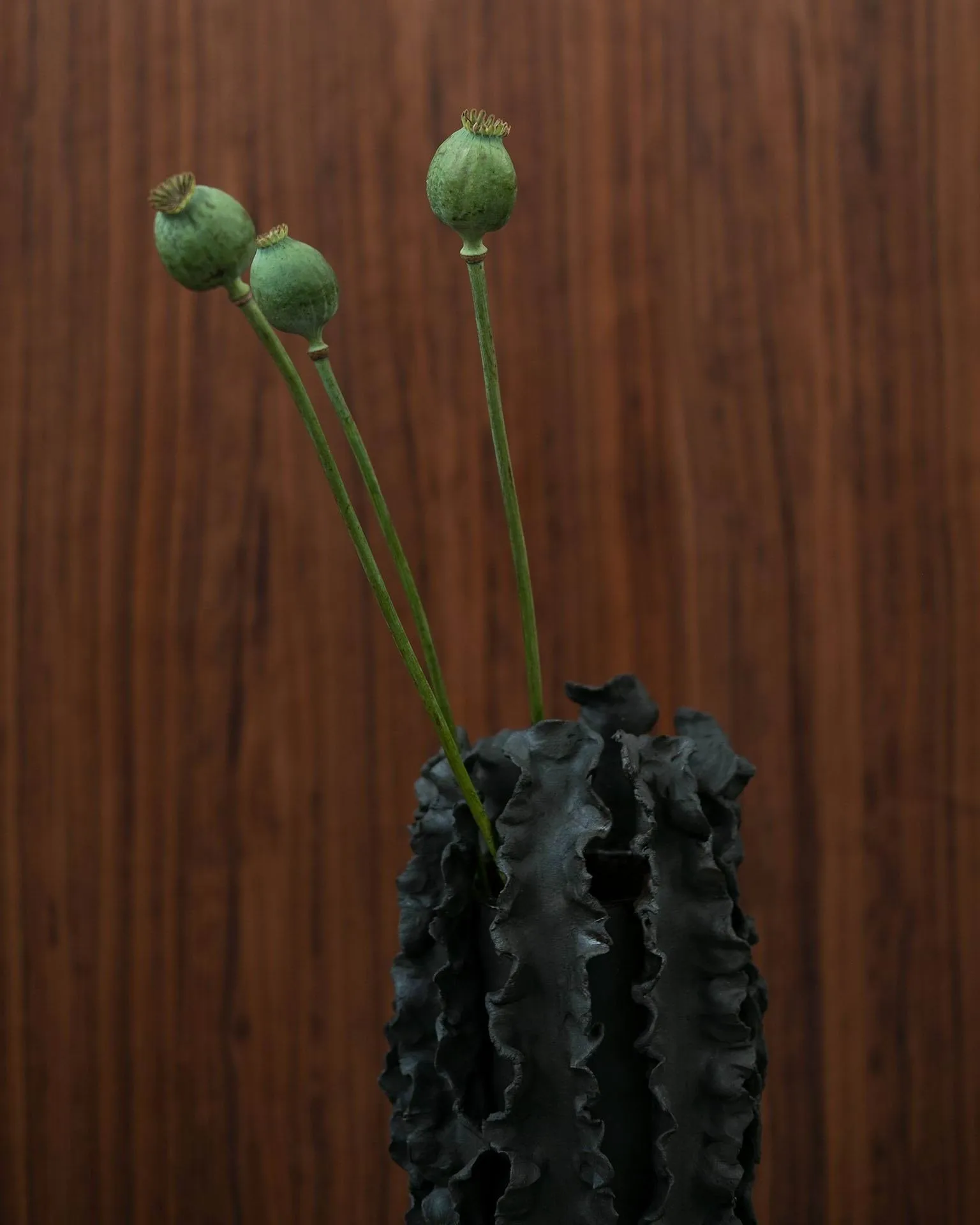 Melera vaas, Black, 33x16 cm Tinted
