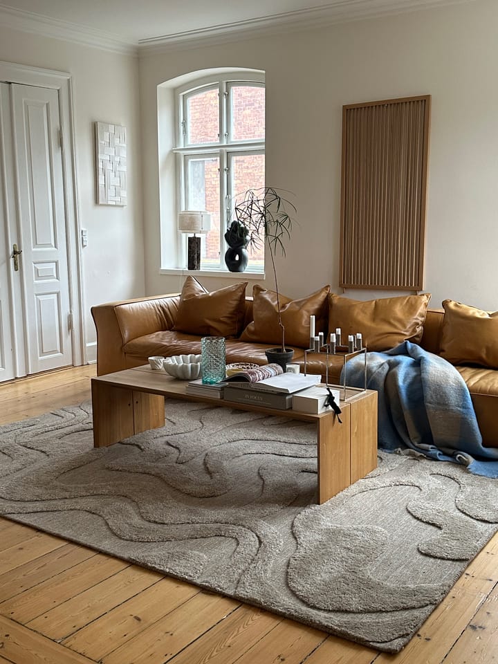 Norlander wollen vloerkleed 200x300 cm, Beige-melange Tinted