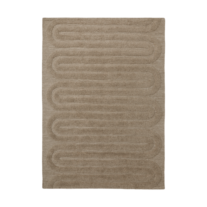 Riklund wollen vloerkleed 160x230 cm - Beige-melange - Tinted