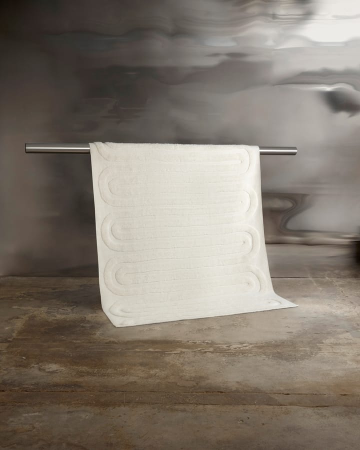 Riklund wollen vloerkleed 160x230 cm, Offwhite Tinted