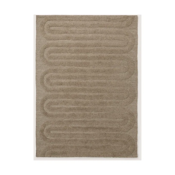 Riklund wolmat - Beige-melange, 250x350 cm - Tinted