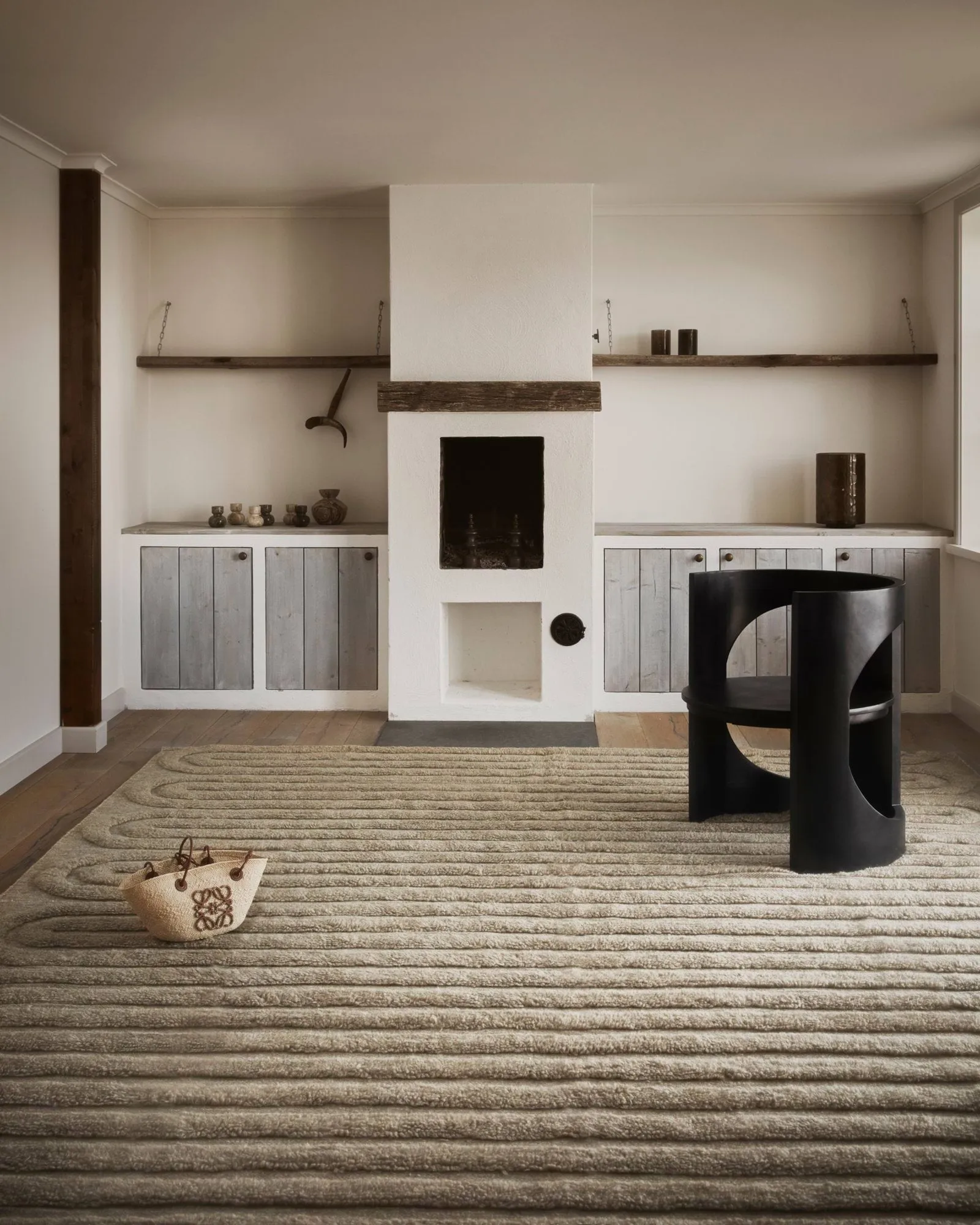 Riklund wolmat, Beige-melange, 250x350 cm Tinted