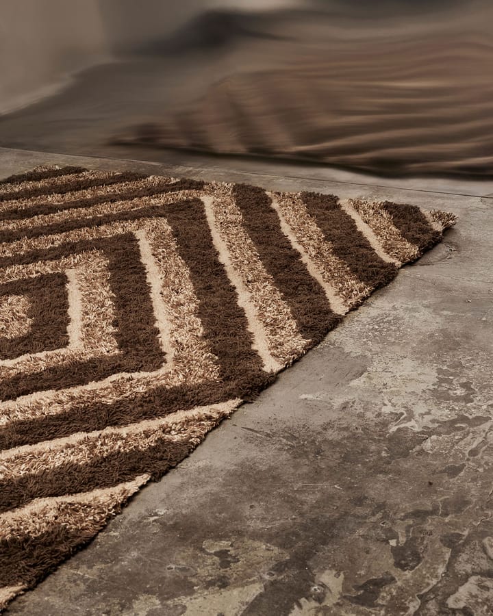 Stenborg wollen vloerkleed 200x300 cm, Brown Tinted