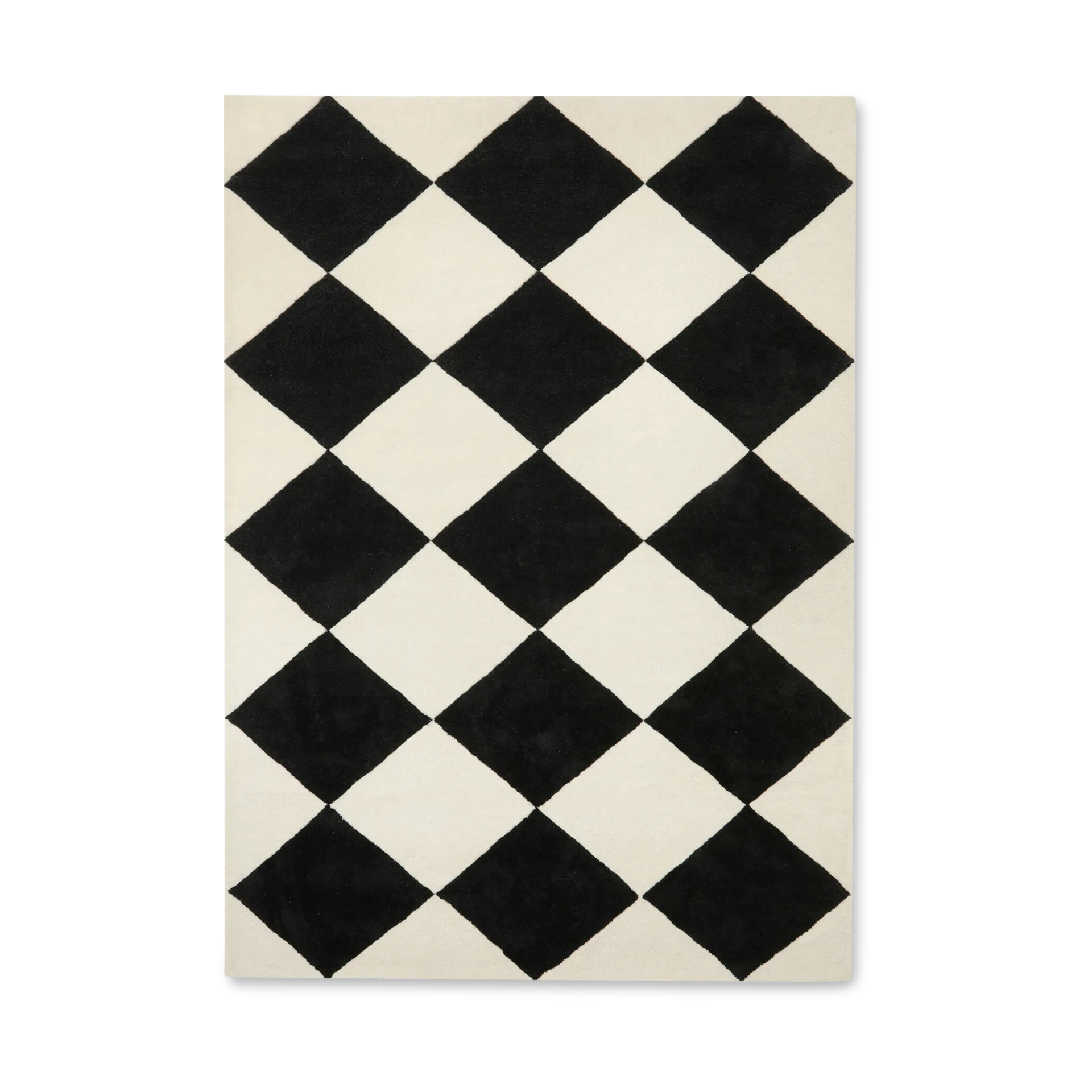 Tenman wollen vloerkleed 170x240 cm, Black-white Tinted