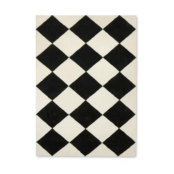 Tenman wollen vloerkleed 170x240 cm - Black-white - Tinted