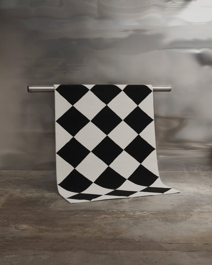 Tenman wollen vloerkleed 170x240 cm, Black-white Tinted