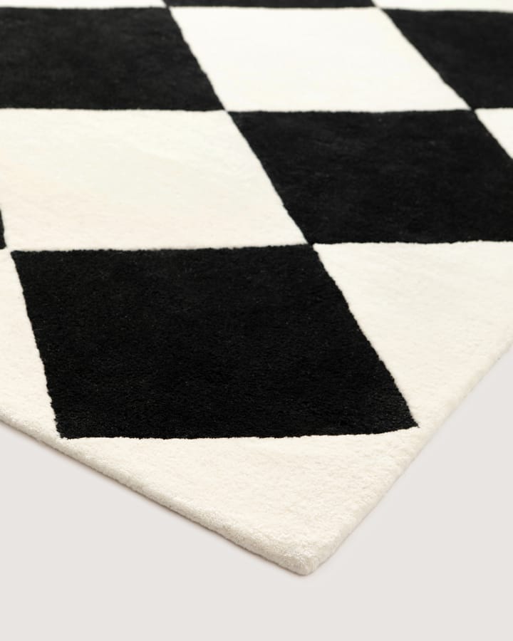 Tenman wollen vloerkleed 170x240 cm, Black-white Tinted